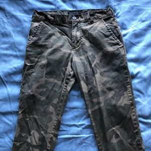 Pacsun camo strait khakis